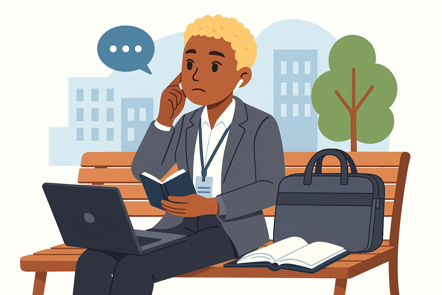 Un portant rempli de vêtements colorés sur des cintres en bois, avec un miroir et une tente en arrière-plan, dans un marché de seconde main.